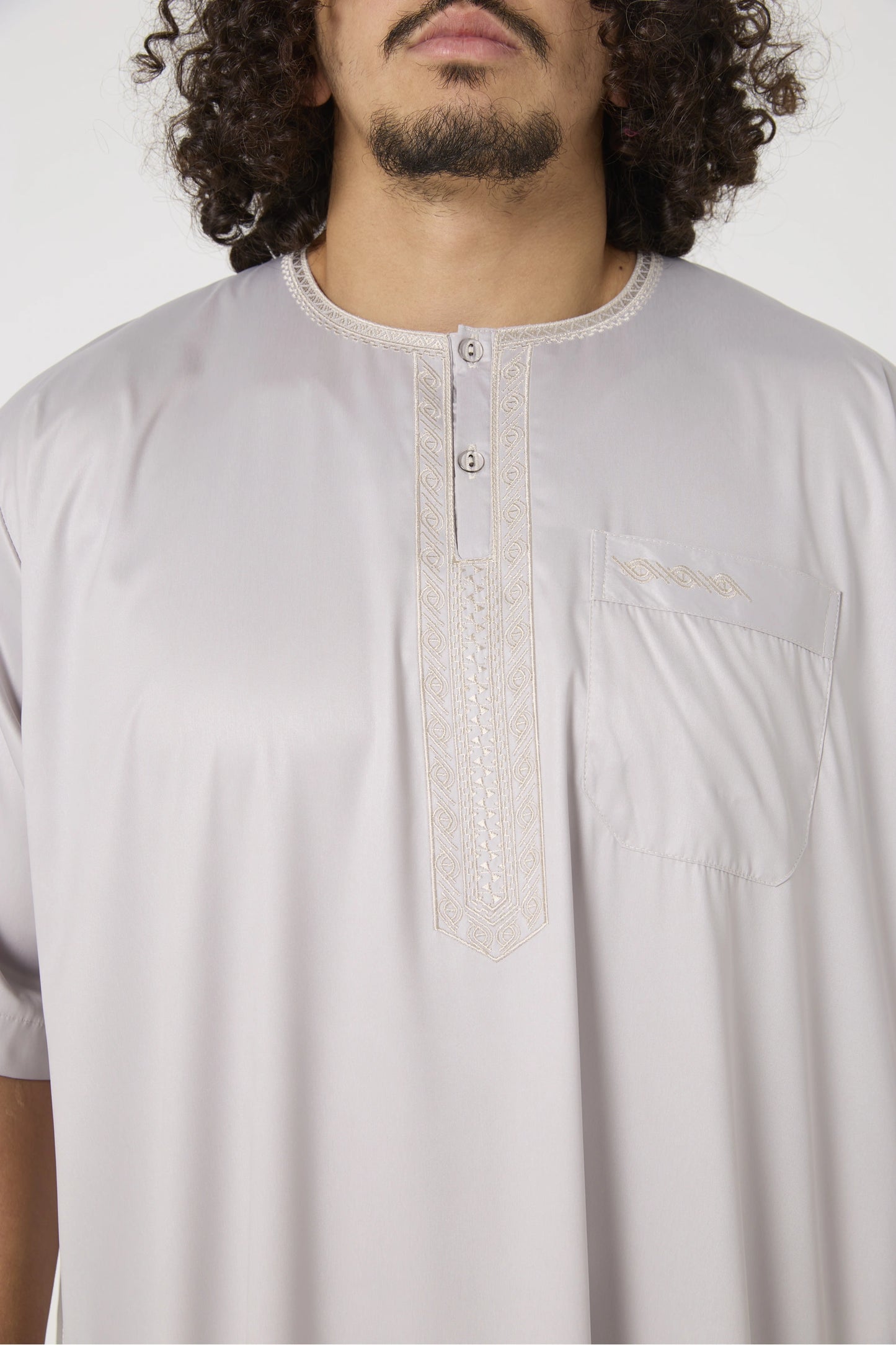 Qamis Atlas manches courtes