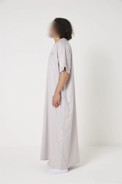 Qamis Atlas manches courtes