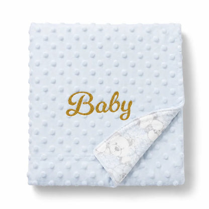 Couverture Bébé Personnalisée Prénom bleu