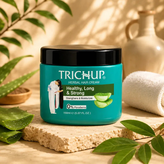  Crème capillaire aux herbes Trichup 150 ml – À l'aloe vera, au neem, à la noix de coco et à l'huile de sésame