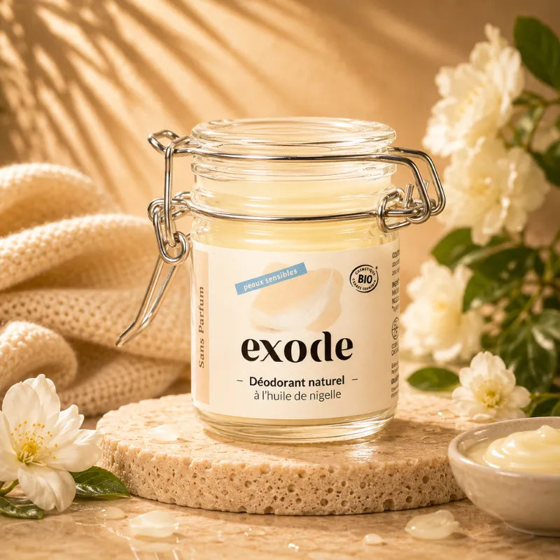 Déodorant Baume - Peau sensible - Sans parfum - Exode