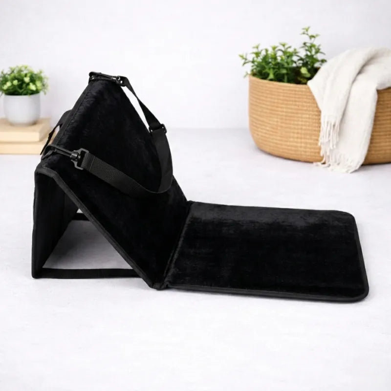 Tapis de prière avec dossier pliable