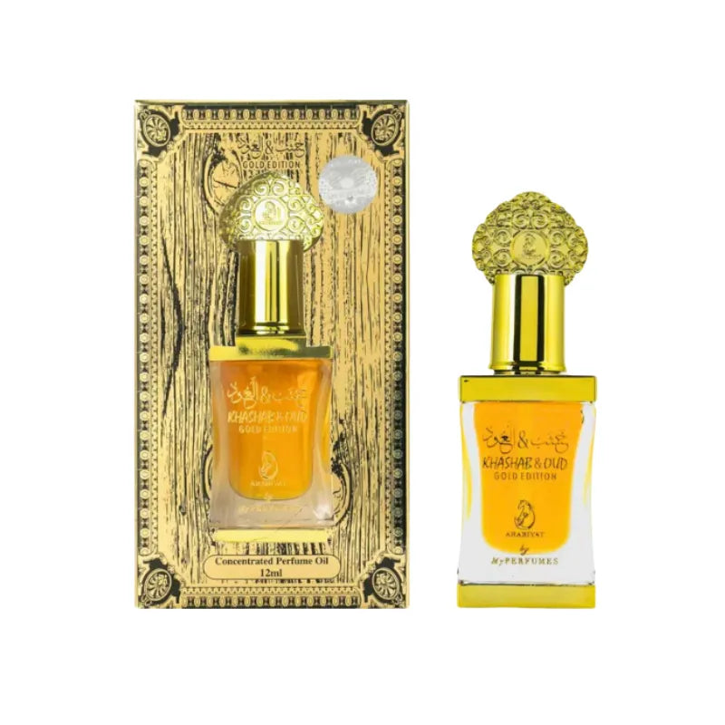 Khashab & Oud Gold - Huile parfumée concentrée 12 ml – Arabiyat