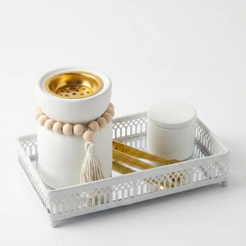 Set encensoir (brûleur d'encens) CHIC avec plateau