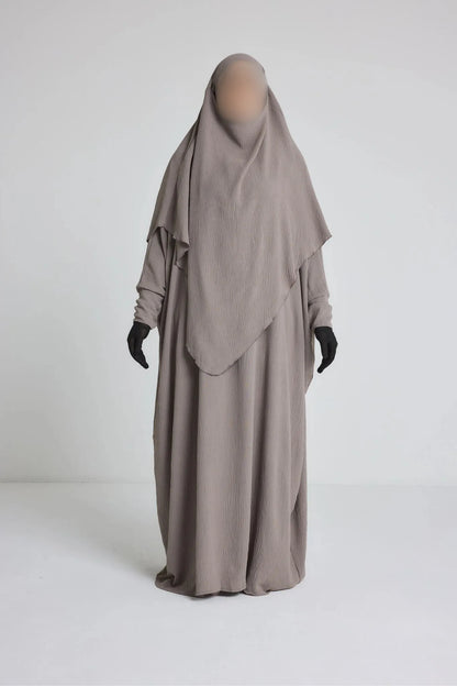 Ensemble robe + khimar en jazz