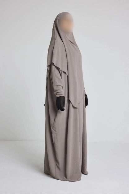 Ensemble robe + khimar en jazz