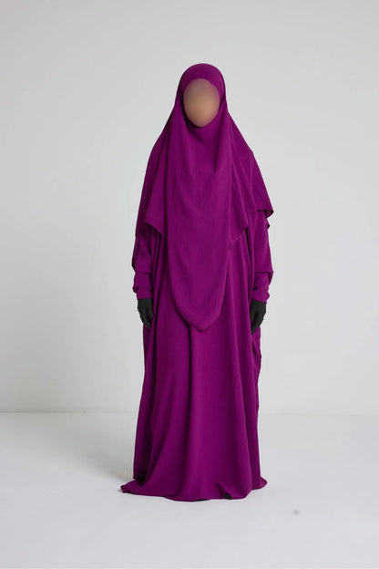 Ensemble robe + khimar en jazz