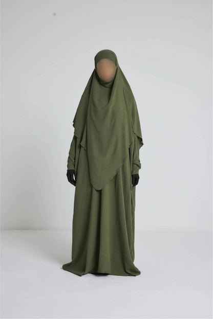 Ensemble robe + khimar en jazz