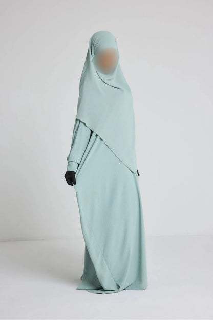 Ensemble robe + khimar en jazz