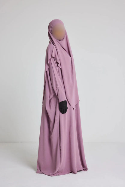 Ensemble robe + khimar en jazz