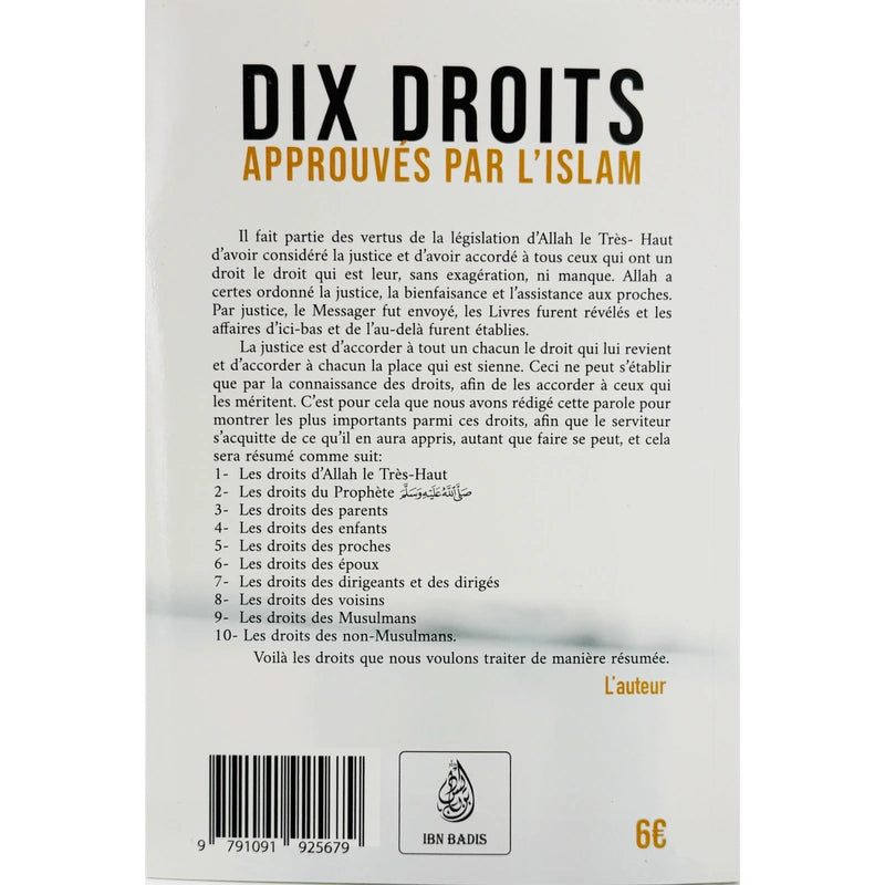 Dix droits approuvés par l'islam