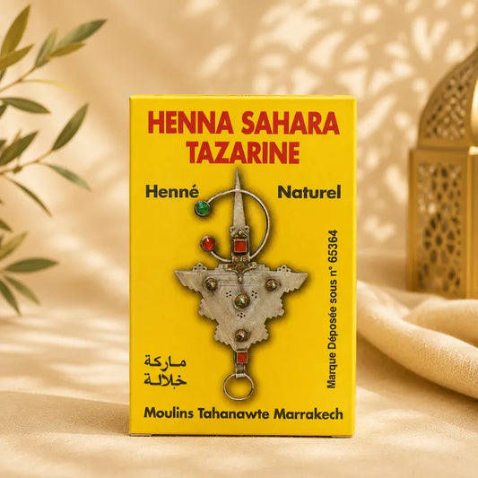 Henné naturel pour le corps sahara tazarine