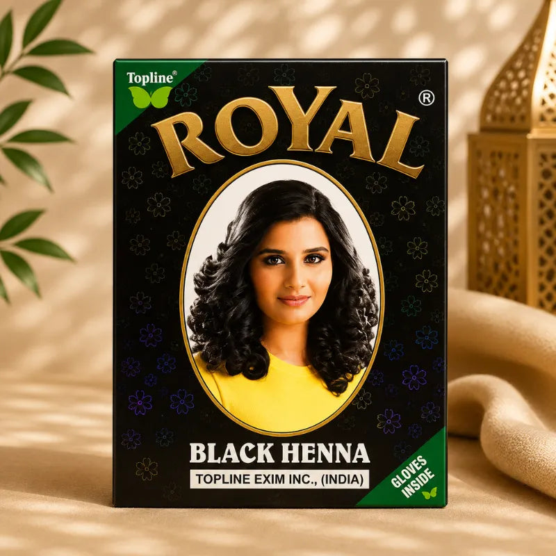 Henné pour cheveux - Noir - Royal