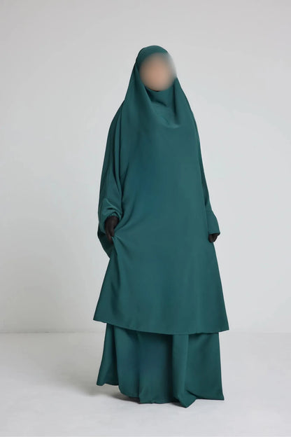 Ensemble Jilbeb 2 pièces avec Jupe soie de médine