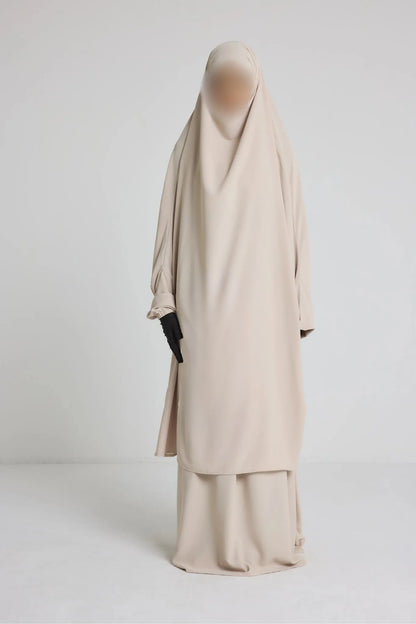 Ensemble Jilbeb 2 pièces avec Jupe soie de médine