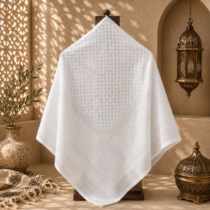 Keffieh/Kufiya Classique blanc