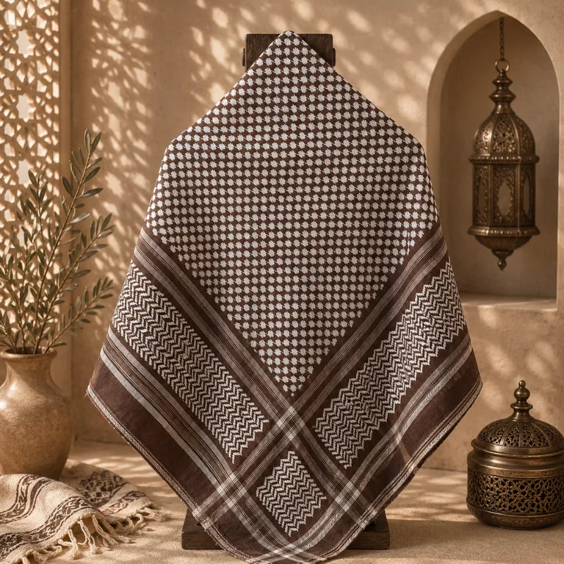 Keffieh/Kufiya Classique marron