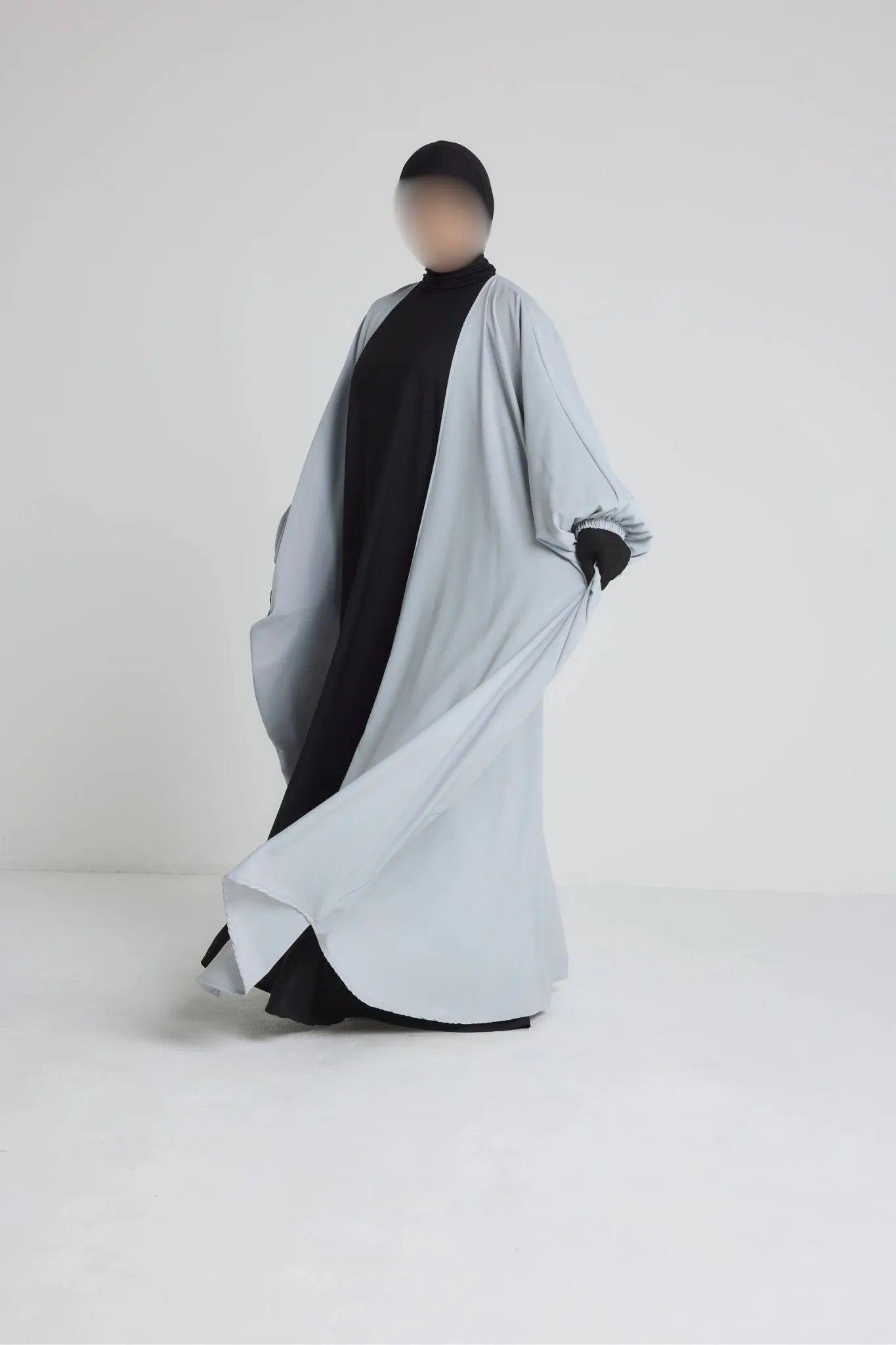 Kimono manche serré en soie de médine