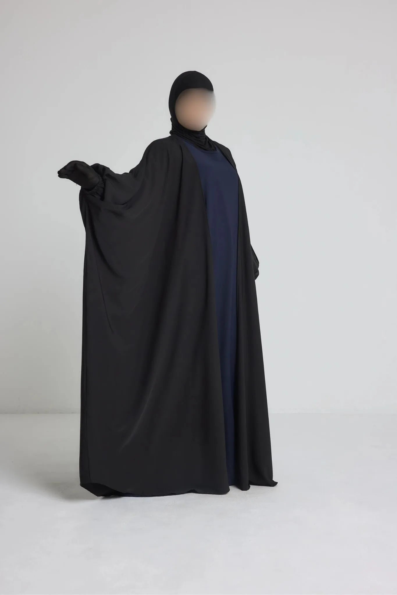 Kimono manche serré en soie de médine