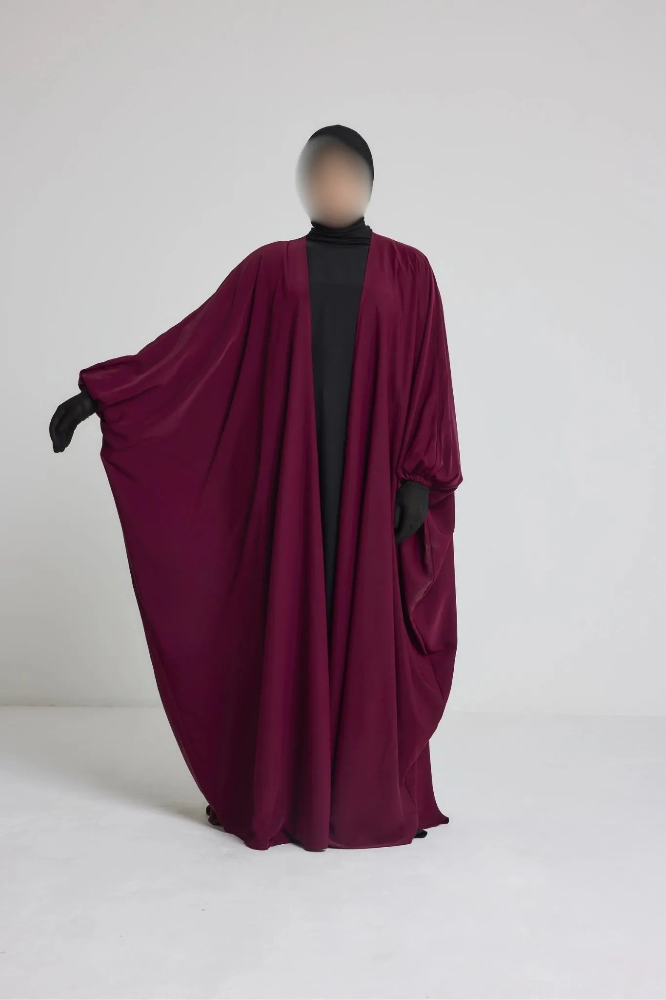 Kimono manche serré en soie de médine