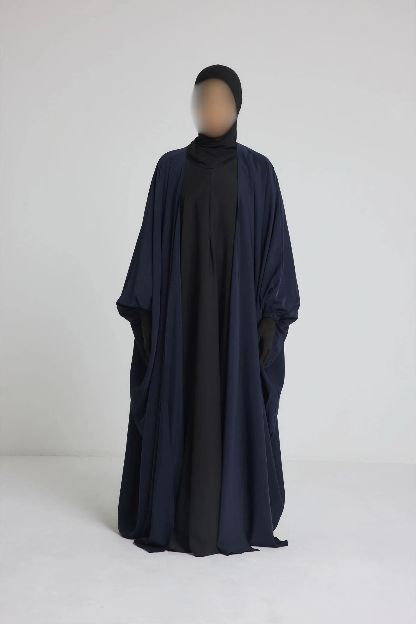 Kimono manche serré en soie de médine