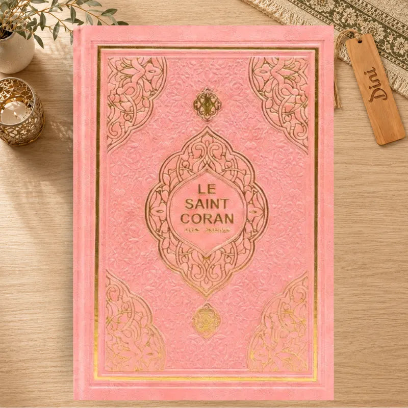 Le noble Coran Rose avec traduction française