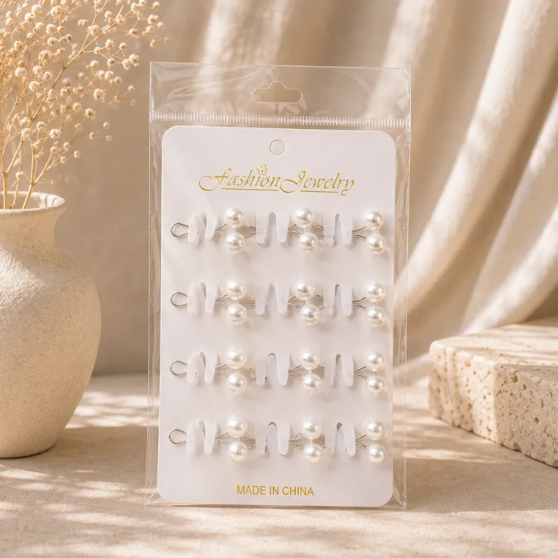 Pinces Hijab anti trou - 12 pièces - Blanc