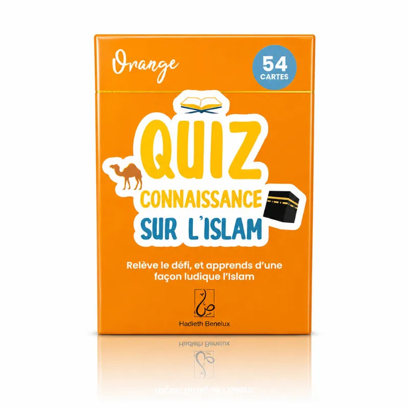 Quiz Connaissance sur l'Islam - 54 Cartes - Orange