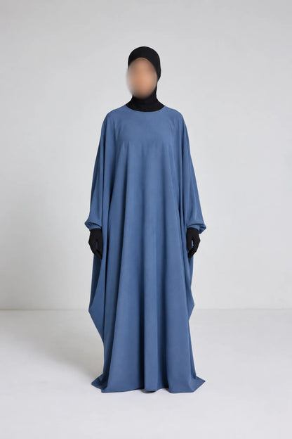 Robe Syhem - large et manche serrée bleu jean