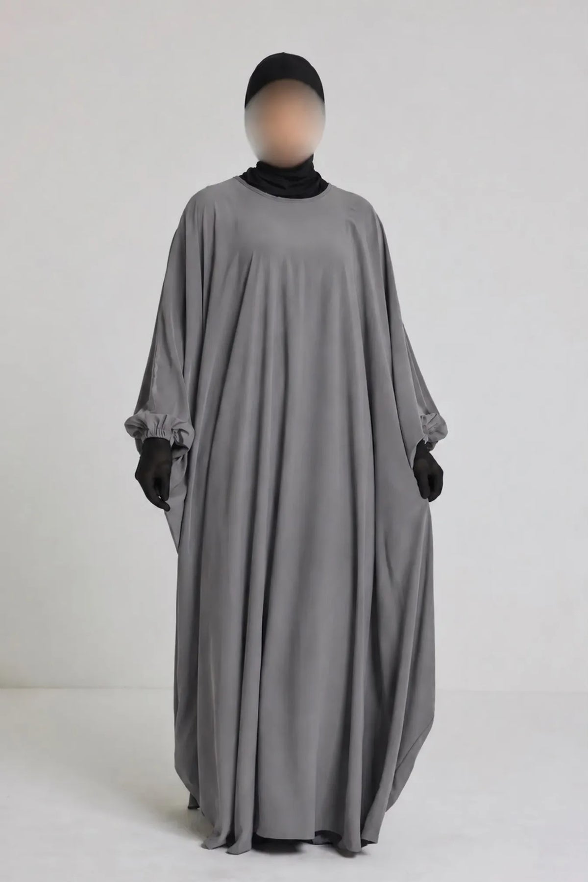 Robe Syhem - large et manche serrée gris
