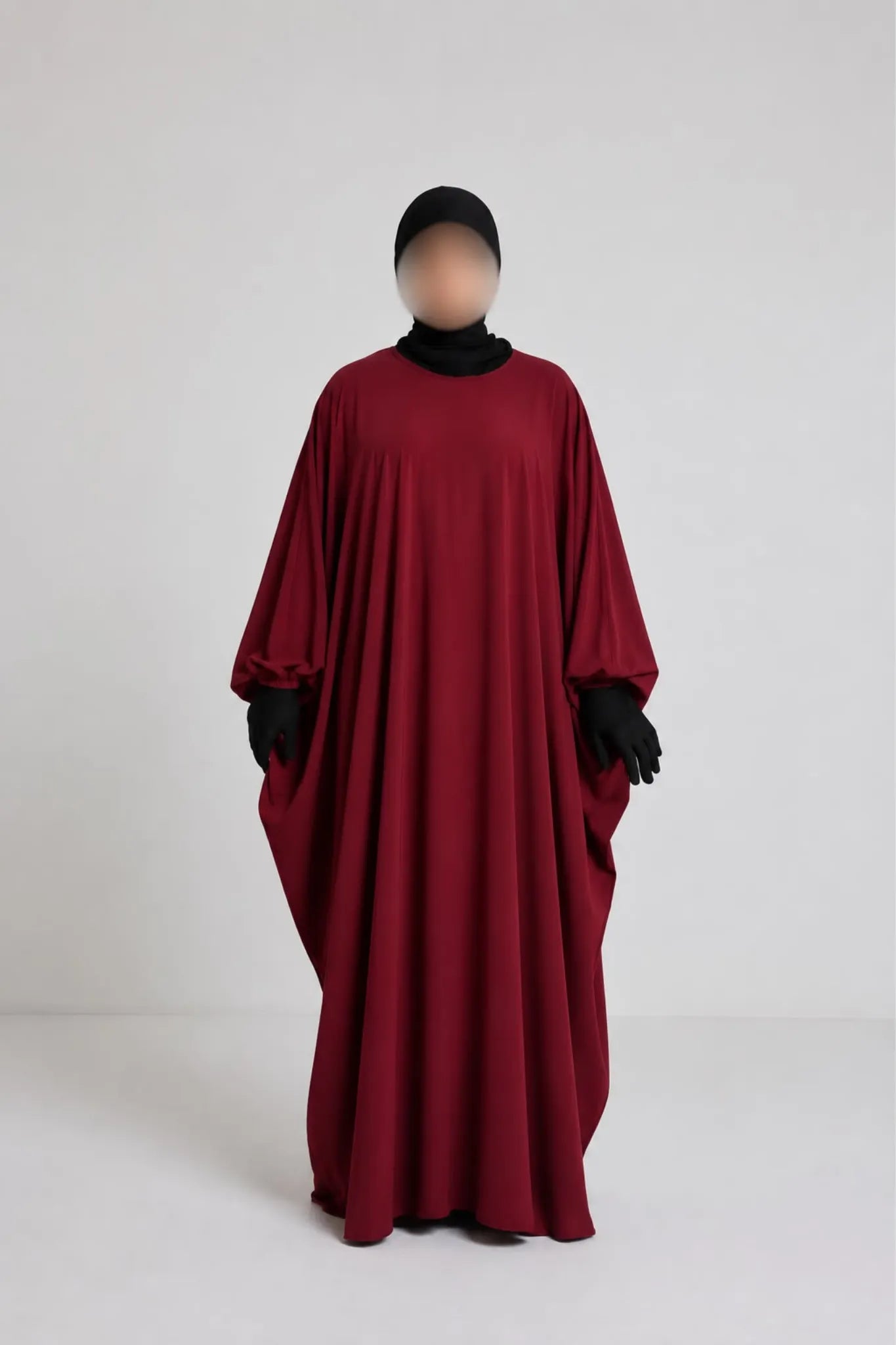 Robe Syhem - large et manche serrée rouge