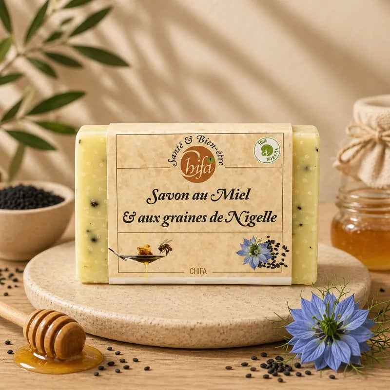 Savon au Miel et aux graines de Nigelles