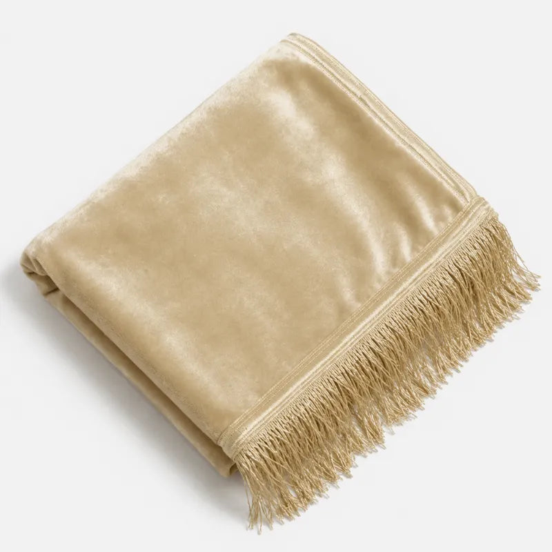 Tapis de Prière Uni Rectangulaire beige fonce