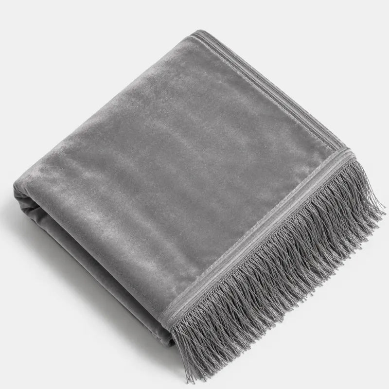 Tapis de Prière Uni Rectangulaire gris