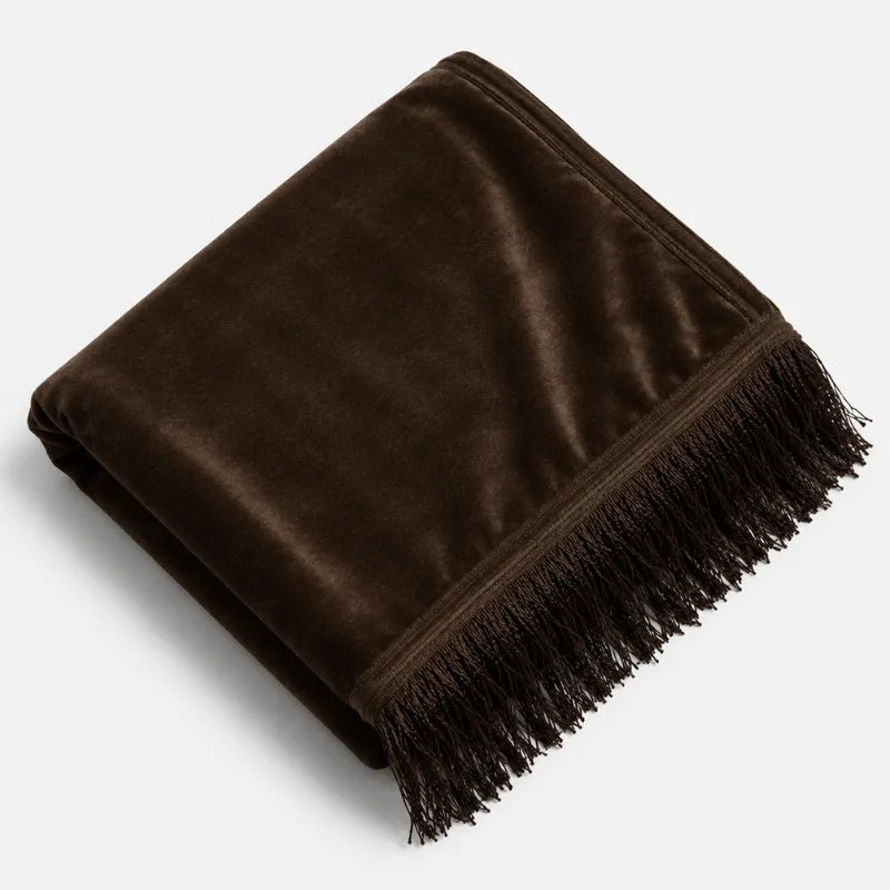 Tapis de Prière Uni Rectangulaire marron