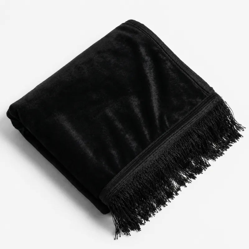 Tapis de Prière Uni Rectangulaire noir