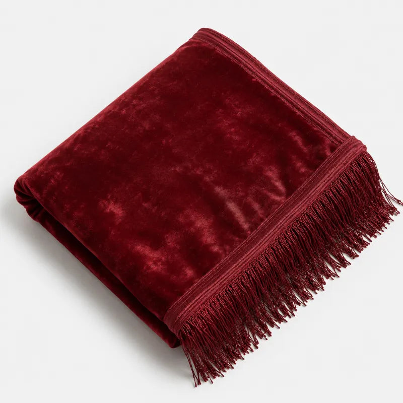 Tapis de Prière Uni Rectangulaire rouge