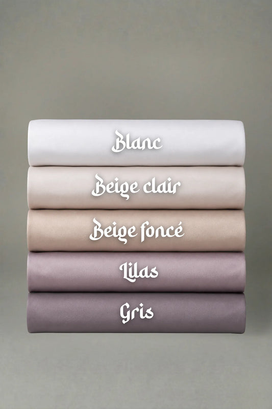 Voile Liquide blanc beige lilas gris