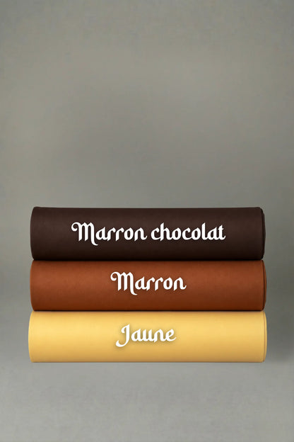 Voile Liquide marron chocolat marron jaune