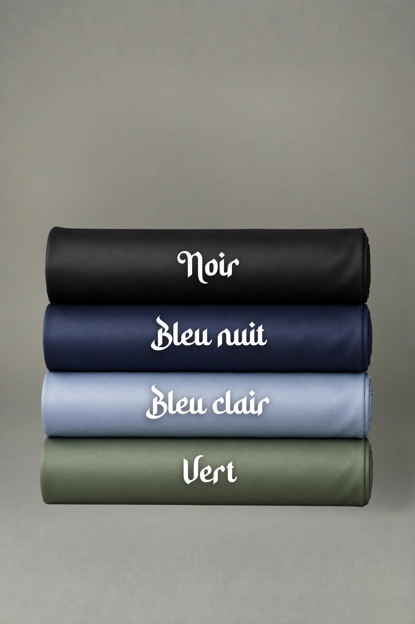 Voile Liquide noir bleu nuit bleu clair vert