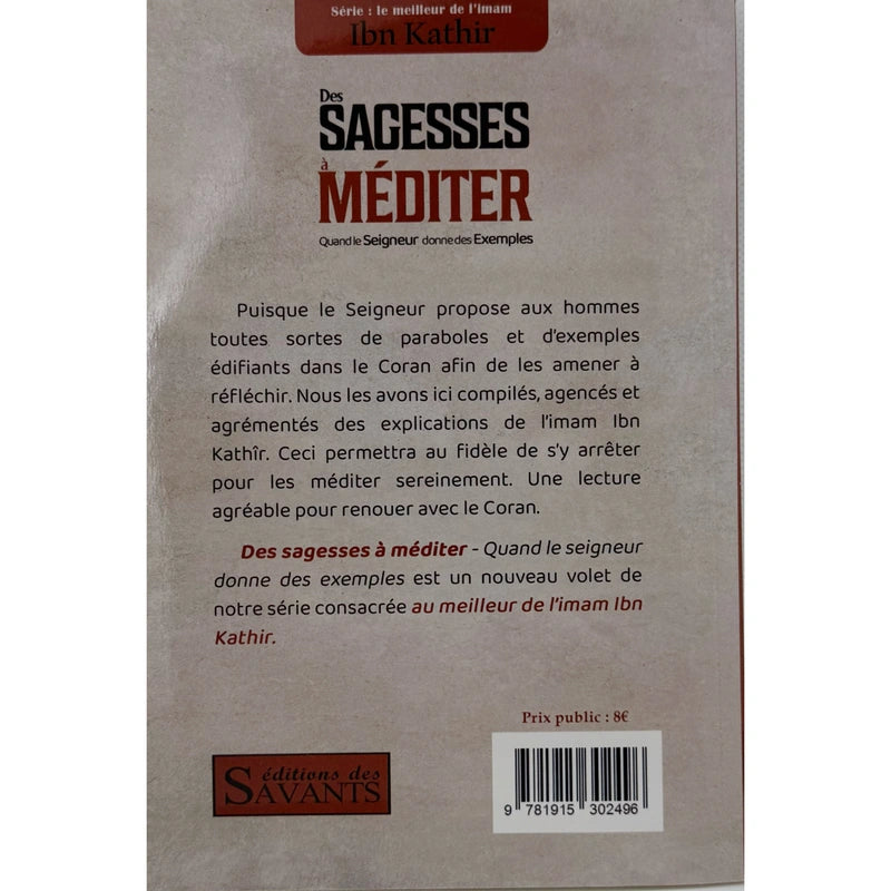 Des Sagesses à Méditer
