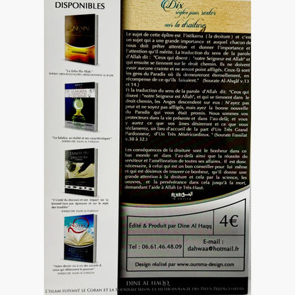 Dix règles pour rester sur la droiture