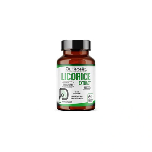 Gélules Extrait de Réglisse 250 mg – Dr. Herbalist