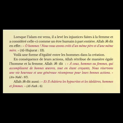 L'islam honore la femme