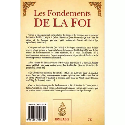 Les fondements de la foi - Ibn Badis - Souple