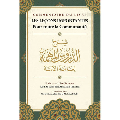 Les leçons importantes pour toute la communauté