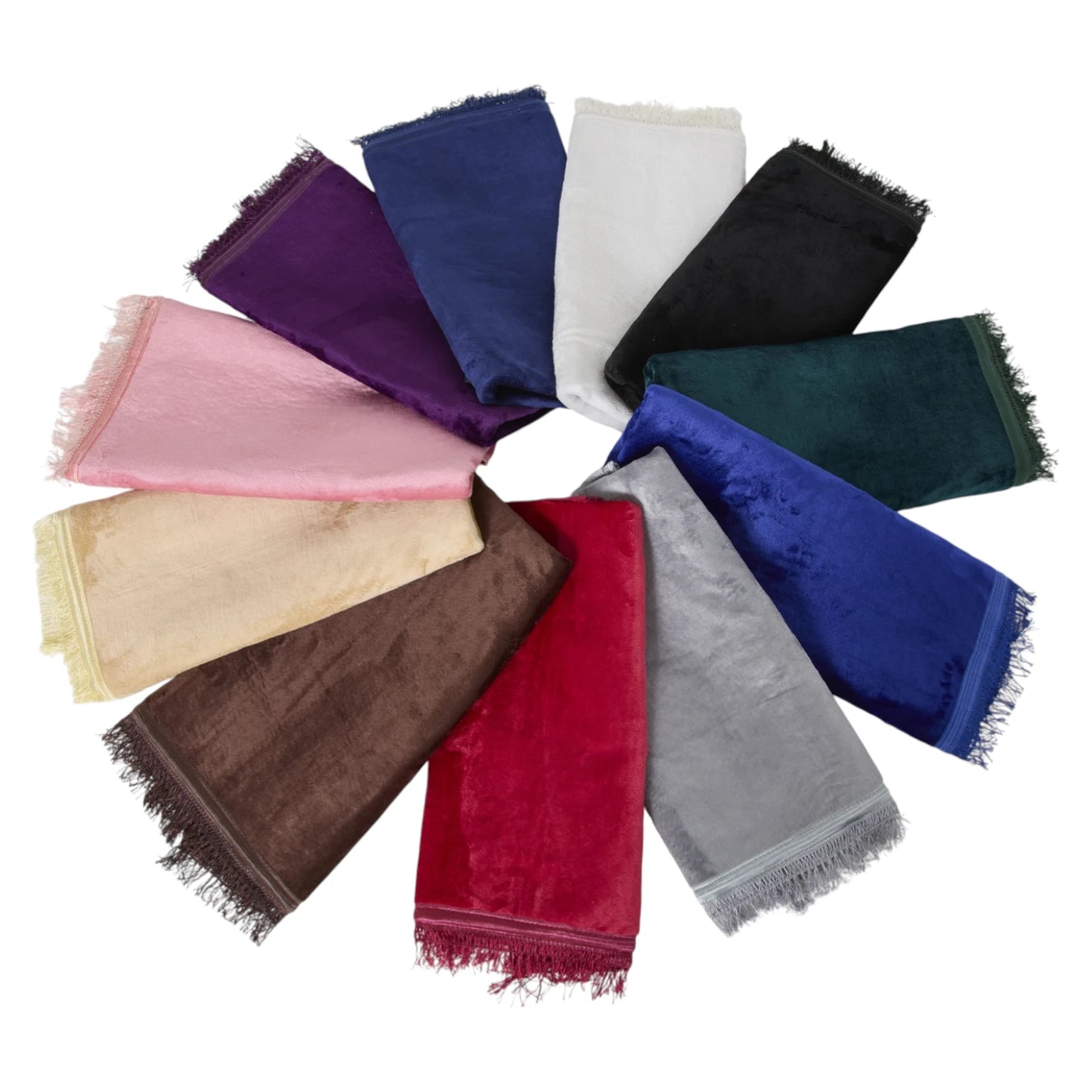 Tapis de prière Personnalisé - Broderie Prénom Dorée - Velours Premium